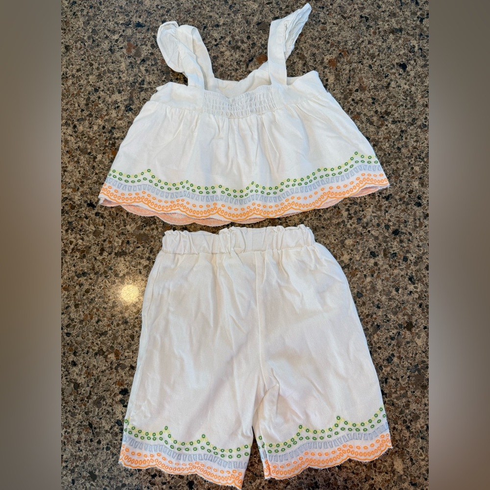 Rare Editions Fruit Two Piece Romper - Picture 3 of 8